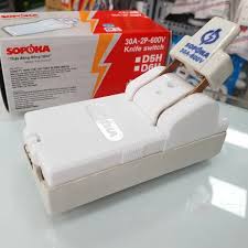 Cầu Dao Đế Sứ 1 Pha 30A-2P Cực Đúc SOPOKA