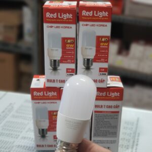Bóng led trụ 8w Red Light đui xoáy E27, lắp cho đèn âm trần downlight